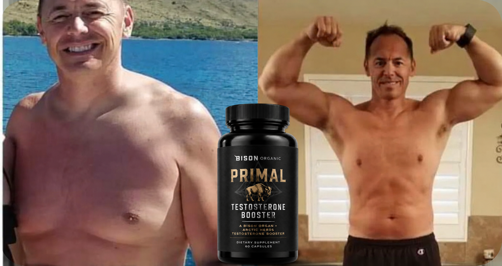 Before and after transformation with Bison Organic